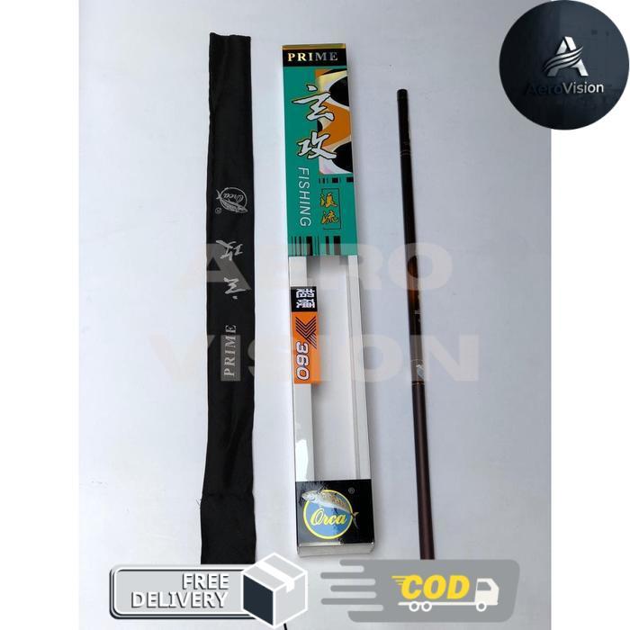 Joran Tegek Orca Prime 360 540 Kaku Ringan Enteng - 540, Tanpa Mika