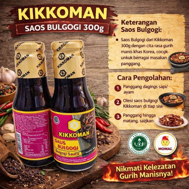 kikoman bulgogi saos 300gr