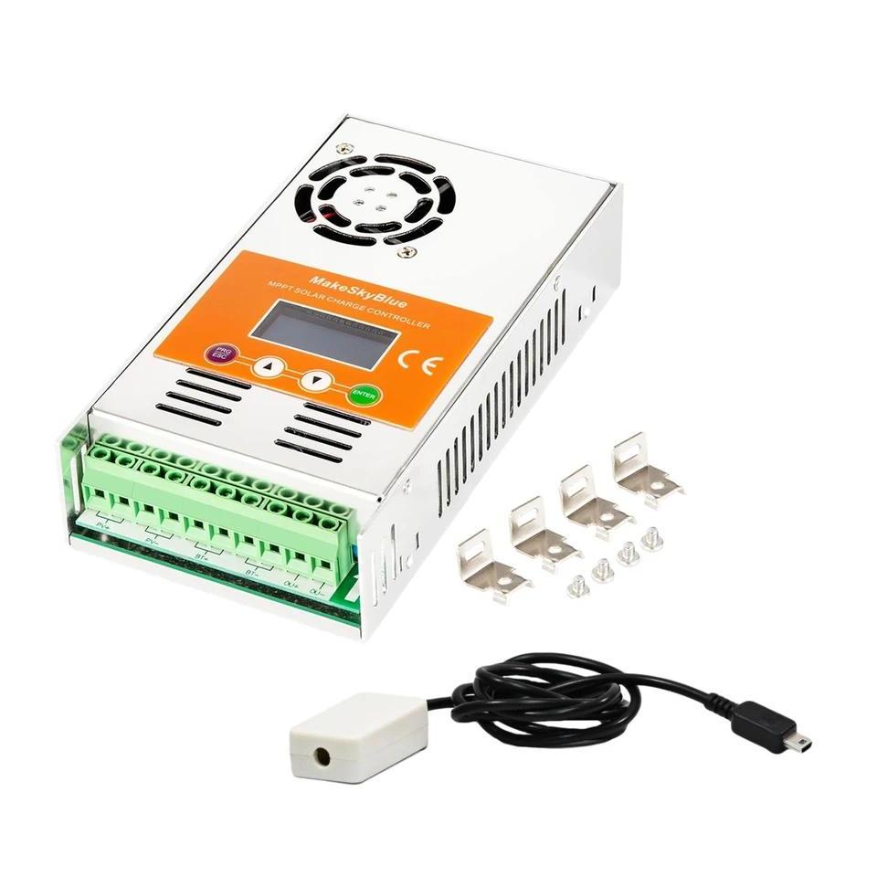 60A24V-V125 with Wifi Cloud Box MakeSkyBlue Newest 60A 24V MPPT Solar Charge Controller for Li-NMC L