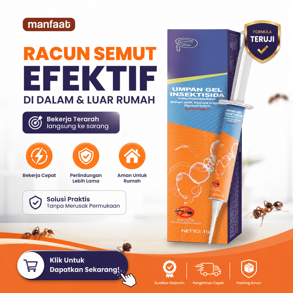 COD Racun Semut Gel Anti Semut Rumah Obat Pembasmi Semut Merah Hitam Sampai Sarang Mudah Digunakan