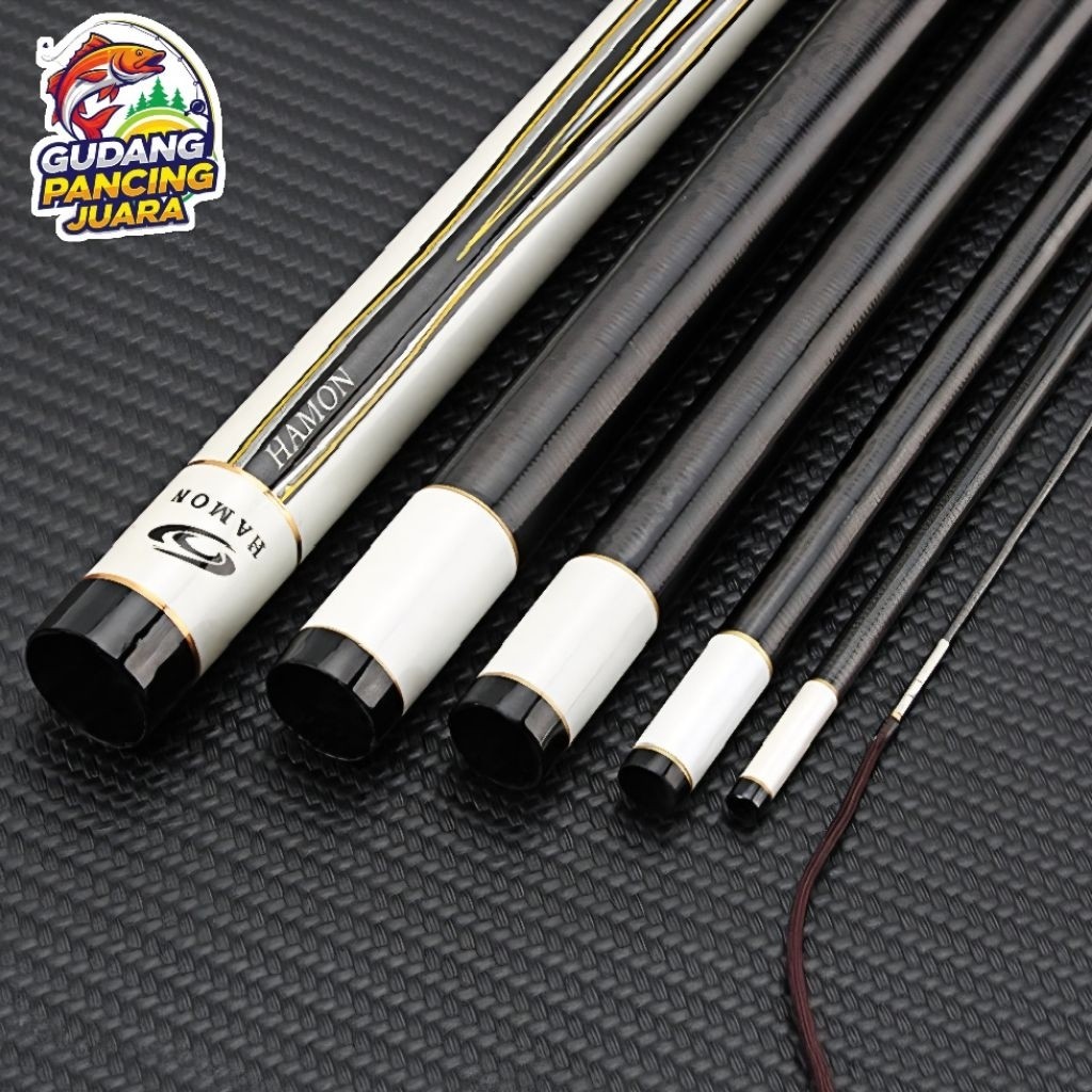 JORAN TEGEK DAIWA HAMON Carbon Kuat Kaku Ringan Asli (Gratis Packing Pipa PVC) [Ukuran Lengkap 360-6