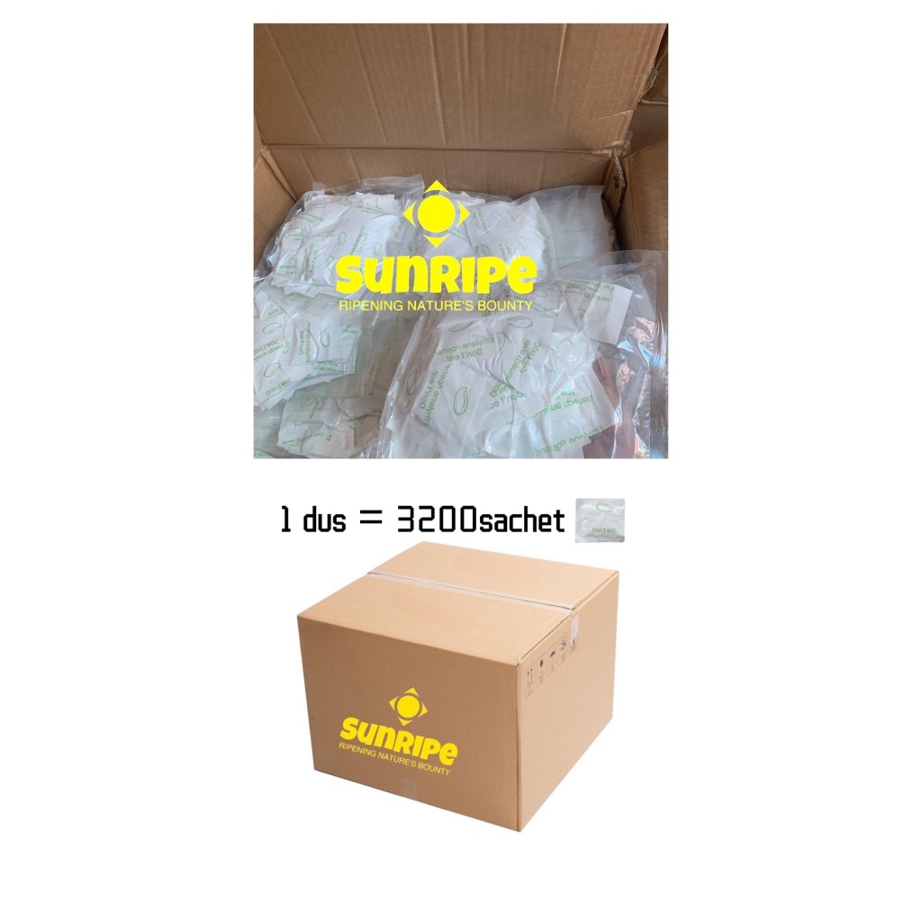[COD] Ethylene Ripener 3gr, 1 dus isi 3200pcs Etilen Serbuk Pematang buah mangga manggis pisang alpu