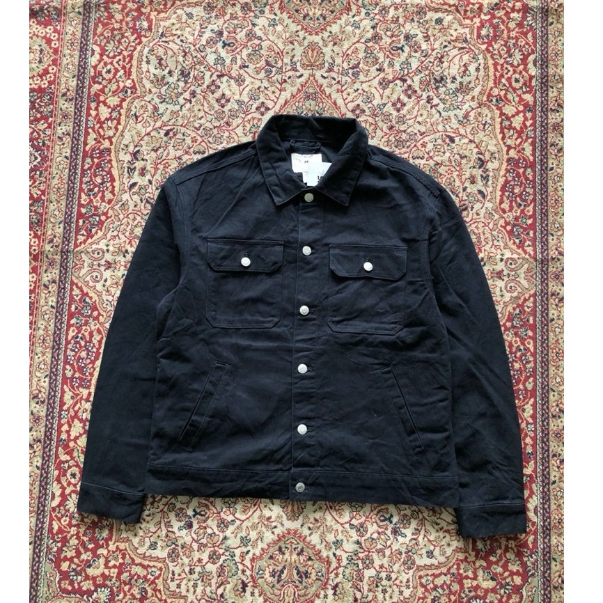 H&M jeans work jacket vintage denim jacket i252