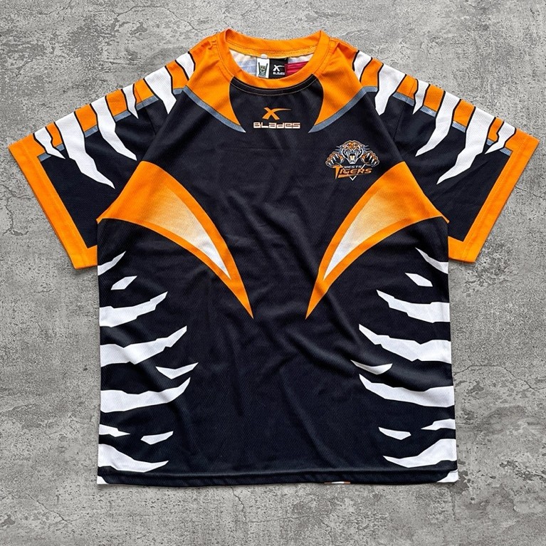Vintage Y2K 2004 NRL Retro Wests Tigers World Seven XBlades Jersey