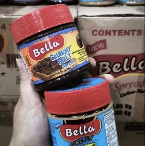 Selai Bella Spread Crunchy Mallt dan Cashew Nut / Selai Roti Halal