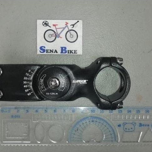 WAKE - Adjustable Stem Sepeda MTB 28.6 - 31.8 mm - 60 derajat