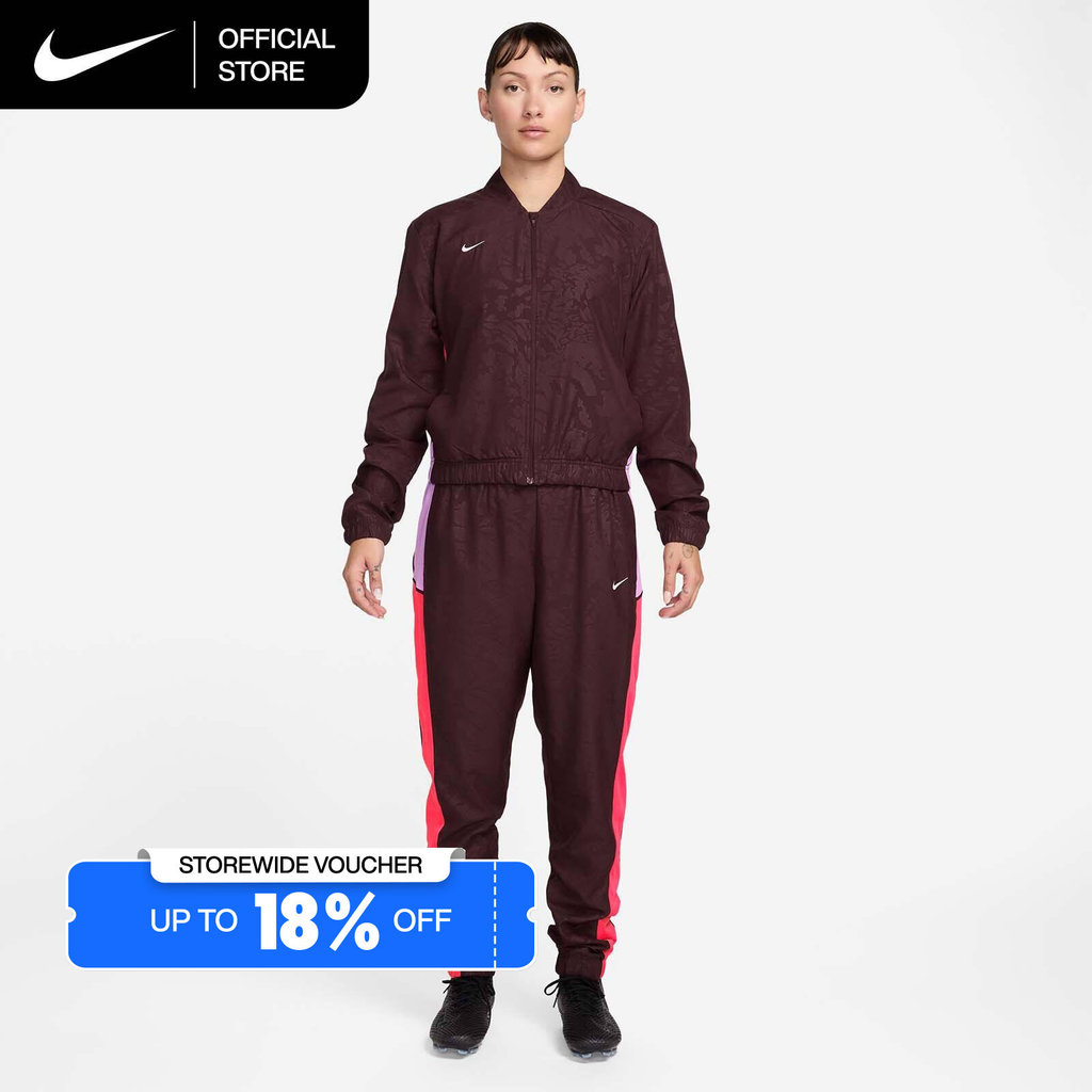 Nike Dri-FIT Women's United Academy Woven Soccer Tracksuit - Burgundy Crush [IO8794-647]