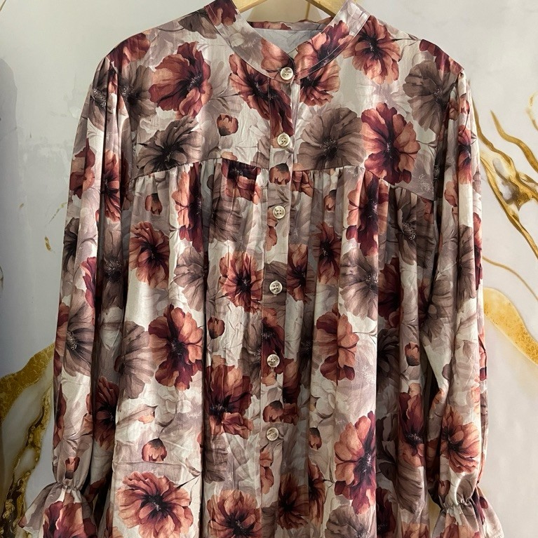 Atasan Rayon Premium Motif Bunga