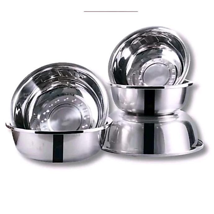 Baskom Stainless Steel Jumbo Baskom Stainless Besar 50cm MS