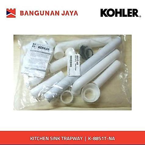 KOHLER KITCHEN SINK TRAPWAY WHITE | K-8851T-NA