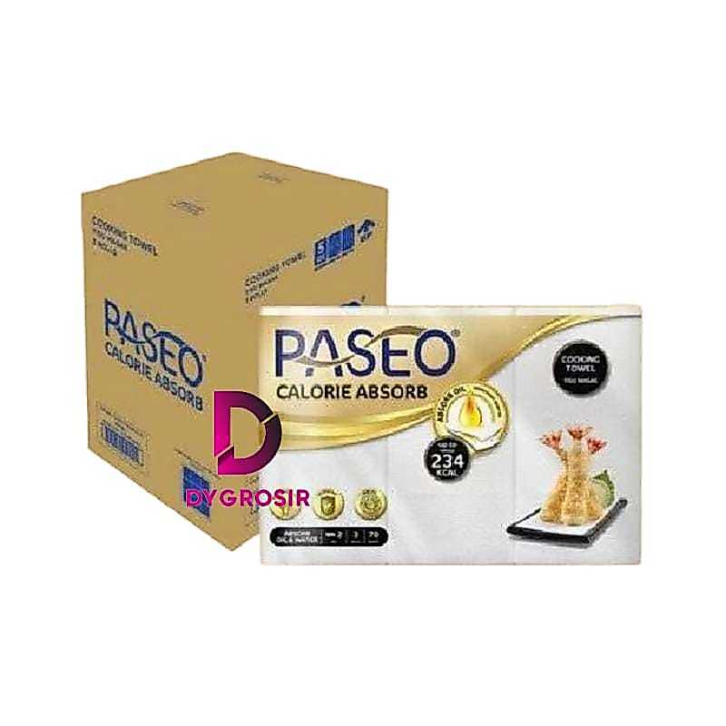 1 DUS ~ DY ~ Tisu Tissue paseo tissue dapur kitchen towel 3 roll 70 s - PASEO CALORIE ( 1 DUS ISI 6 
