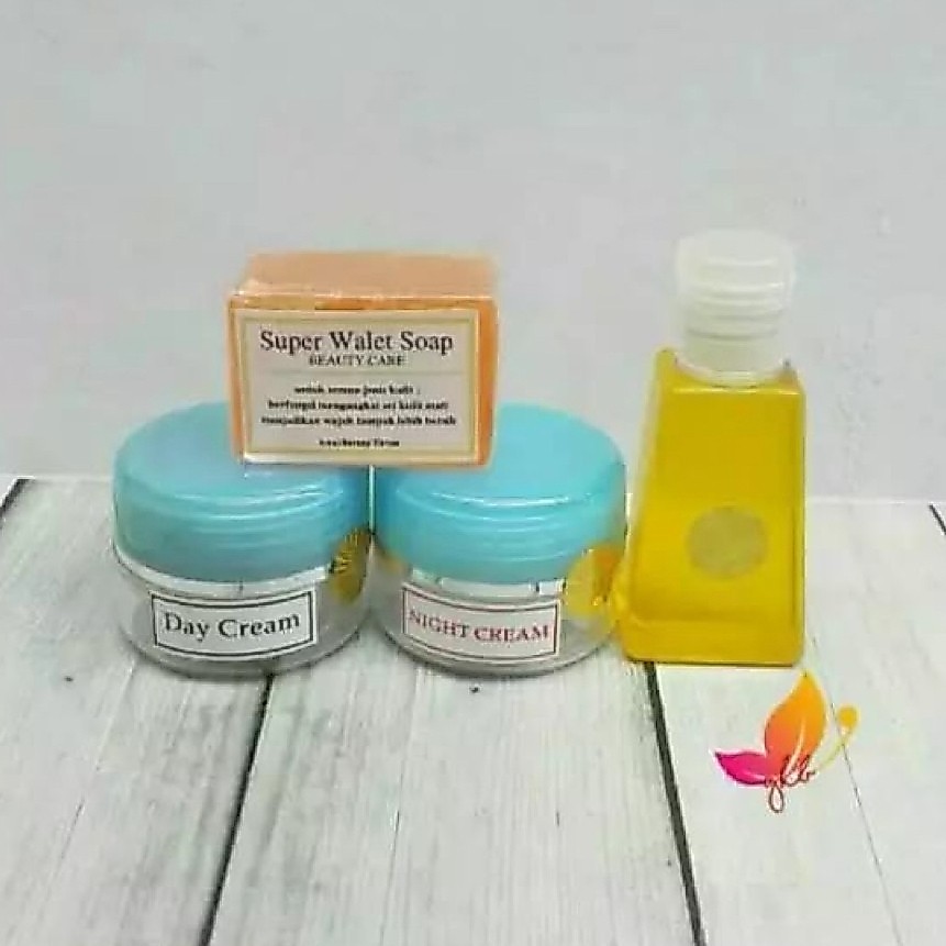 PAKET CREAM WALET POT BIRU