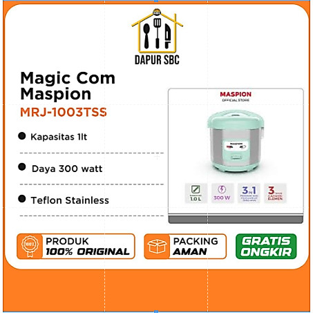 MAGIC COM RICE COOKER MASPION MRJ-1003 TSS 1LT
