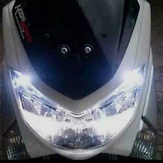 FREE ONGKIR LAMPU SENJA MOTOR LED T10 WHITE STROBO KEDIP KEDIP - BEAT, VARIO, XEON BISA COD