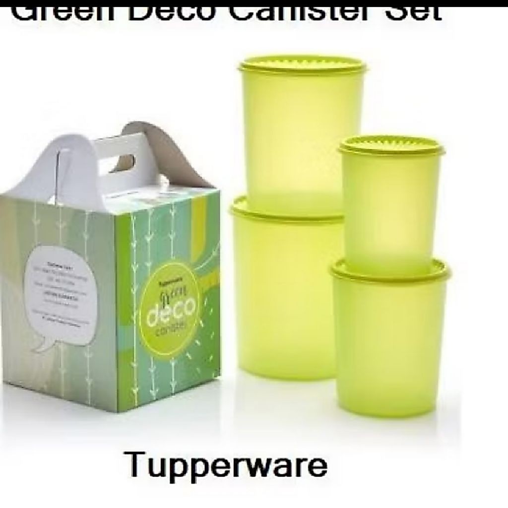 Green Deco Canister Baru...Tupperware