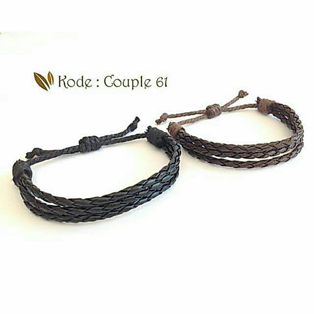 LJpassion Gelang Couple Tali Kulit Couple 61