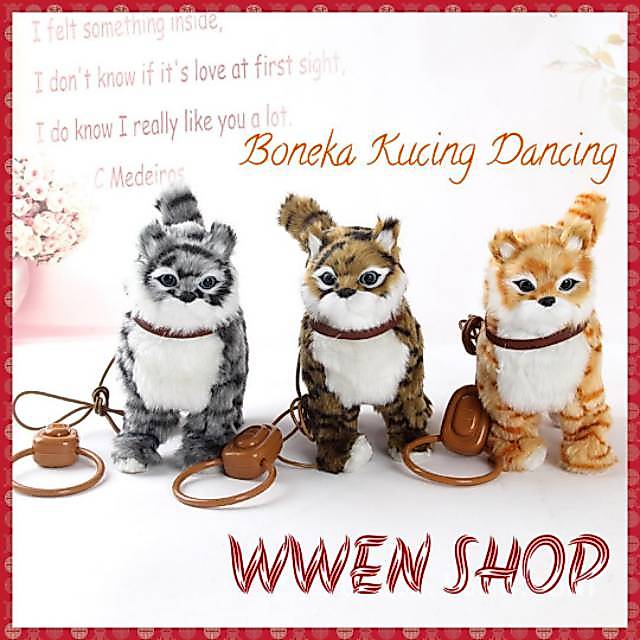 Boneka Mainan Kucing Dancing Musik Berjalanan Boneka Kucing music dan Dancing Boneka Baby shark