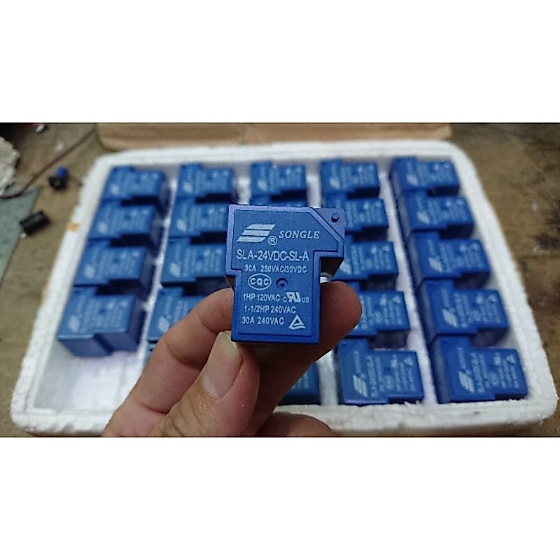RELAI RELAY SONGLE 24V DC 30A SPAREPART MESIN LAS INVERTER