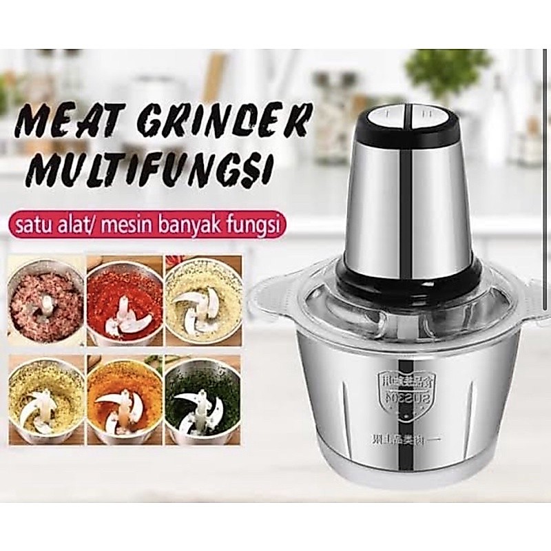 Meat grinder blender daging MKC-818 serbaguna stainless elektrik