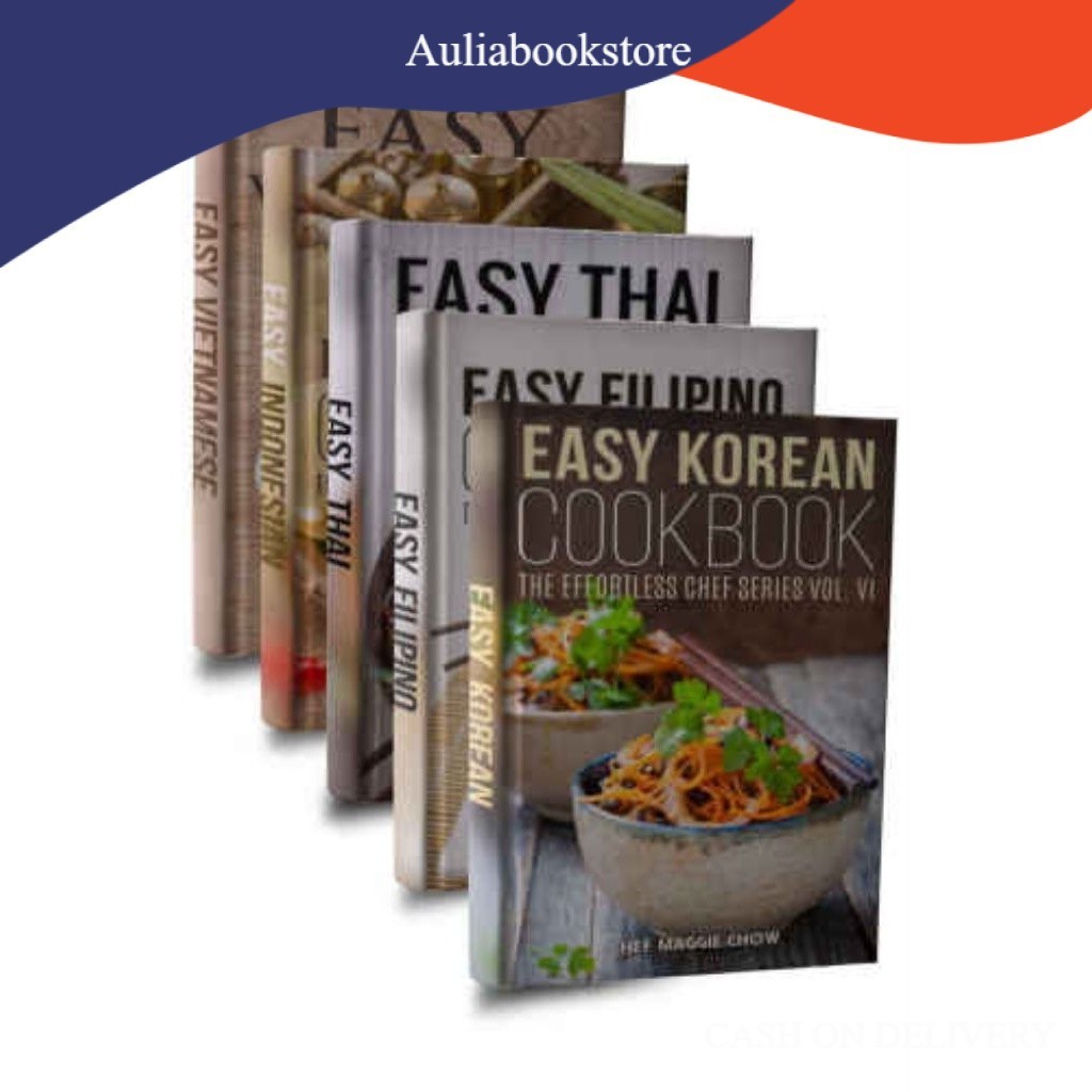 Book Easy Asian Cookbook Box Set - 5 Book Set Easy Korean Cookbook, Easy Filipino Cookbook, Easy Tha