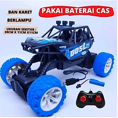 MAINAN Anak Mobil Remote Control Offroad SNI Ban Karet Rc Car Jeep Boost Monster