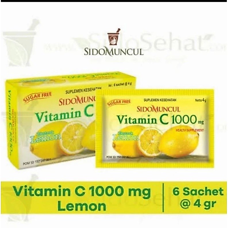 Vitamin C 1000 mg Sidomuncul lemon