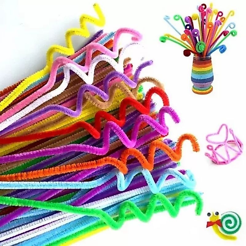[GROSIR] MERCY KAWAT BUNGA - 50 - 100 pcs (pack) pipe cleaner kawat bulu mercy kerajinan tangan bung