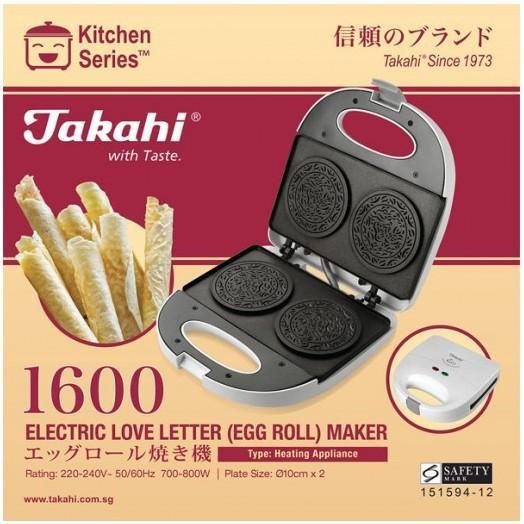 HOT PRODUK Cetakan Kue Semprong Listrik Electric (Egg Roll) Maker Takahi 1600 Terlaris