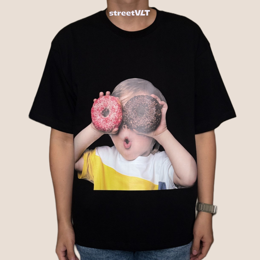COD ADLV Baby Face Donuts Short Sleeve T-Shirt Acme De La Vie
