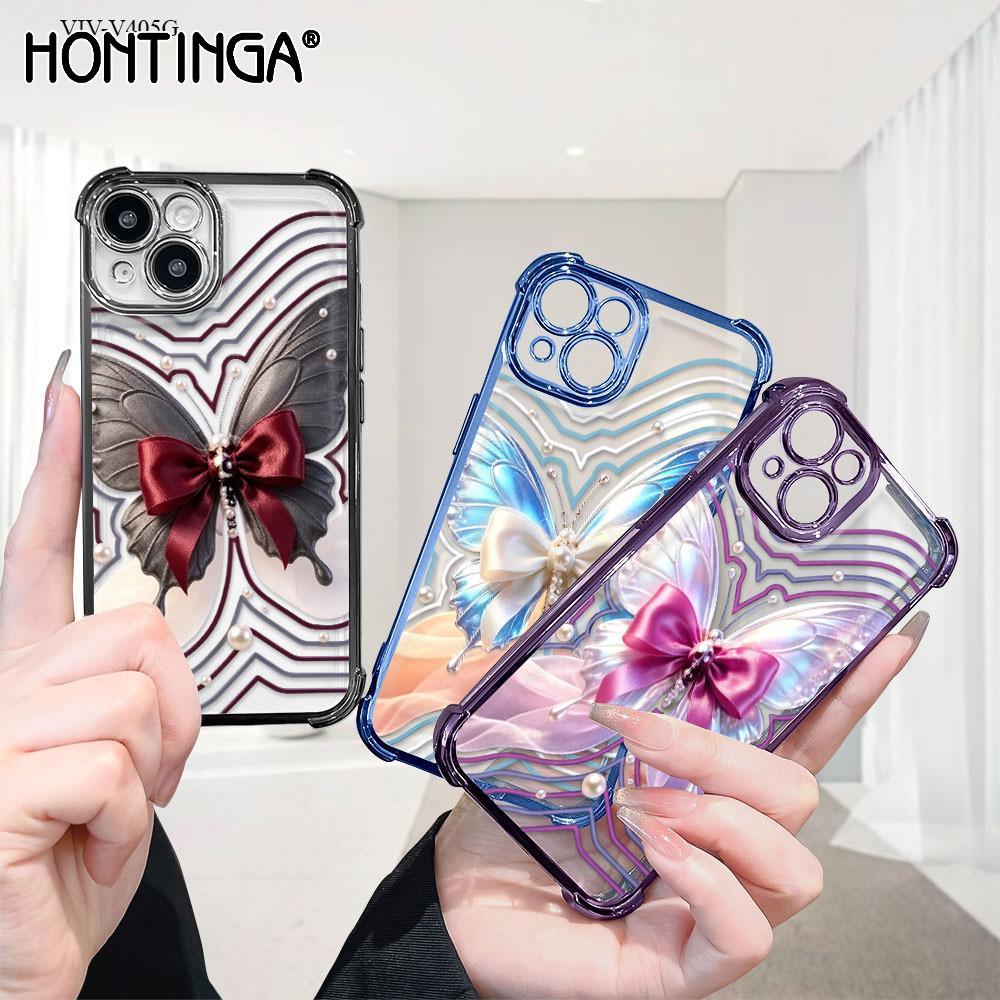 Hontinga Casing Hp Untuk VIVO V60 V40 V15 iQOO Neo 10 Z10 Lite 4G 5G Anti Jatuh Dengan Kantung Udara