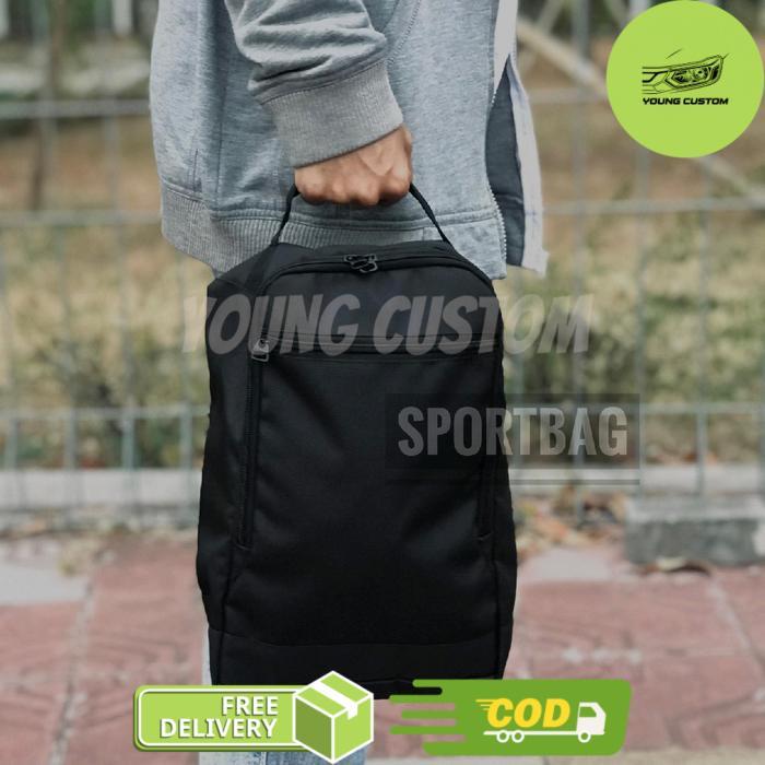 Tas Olahraga - Tas Sepatu Sepak Bola & Futsal Warna Hitam Polos - -, -