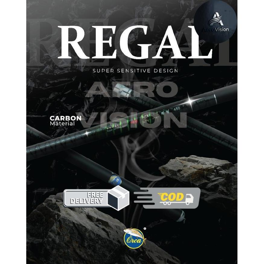 Joran Tegek Orca Regal 360 450 540 Bahan Carbon - 360