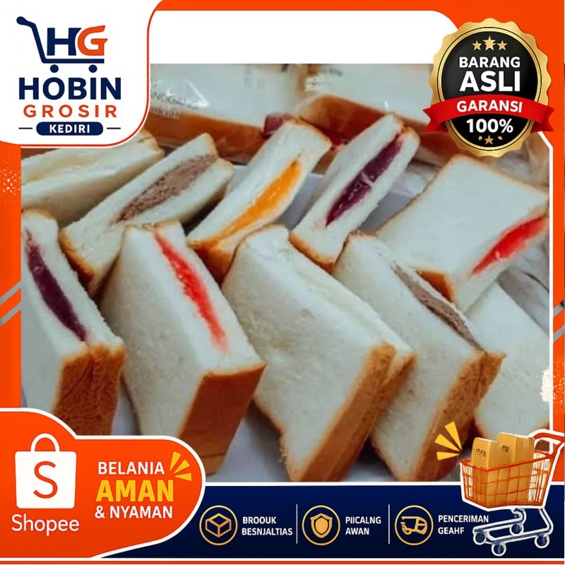 Roti Panggang Aoka Aneka Rasa 65gr / Roti Aoka Roti Isian Lembut / Roti Gulung Aoka Keju Coklat