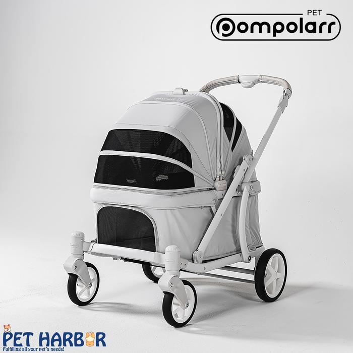 Pompolarr Pet Classic Wagon | Stroller Anjing Kucing | Stroller Anjing Besar | Low Body Stroller | D