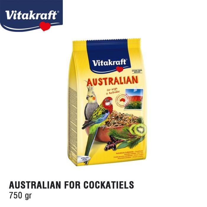 SUNNYPAWS Vitakraft Australian Cockatiels 750 GR Menu Cockatiel Parrots Bird Feed Makanan Biji Bijia