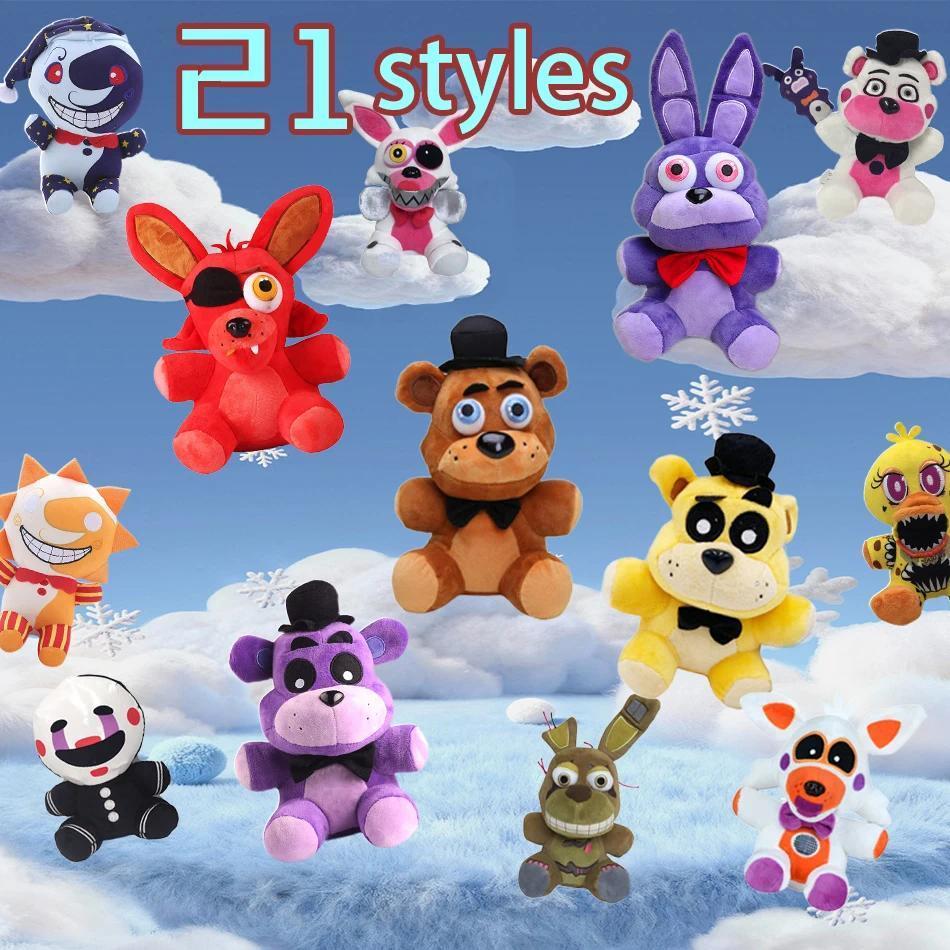 HOT FNAF Plush Toys Kawaii Freddys Animal Foxy Bonnie Bear Ribbit Stuffed Plush Toys In Stock Plush 