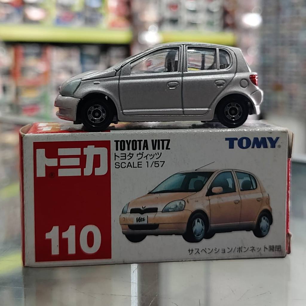 Tomica Tomy 1:64 no 110 Toyota Vitz Diecast Cars Toys