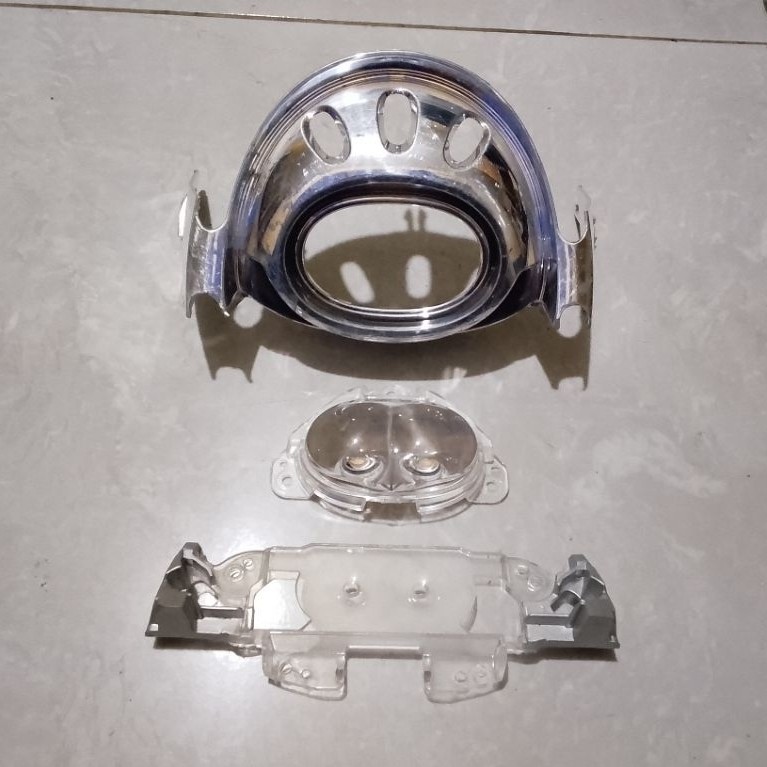lensa mahkota chrome dalam lampu depan Honda Scoopy esp k93 original