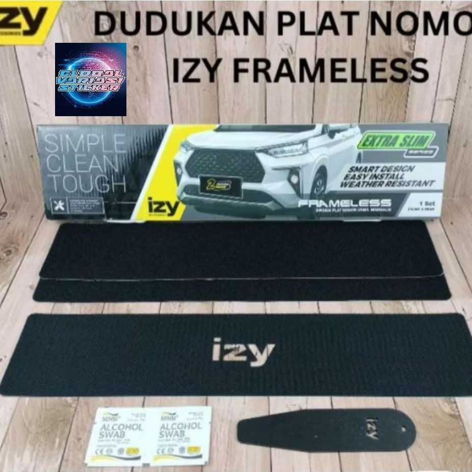 Dudukkan Plat BK mobil Izy Extra Slim