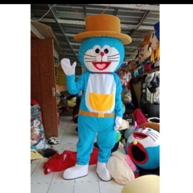 Costum badut Doraemon topi Besar