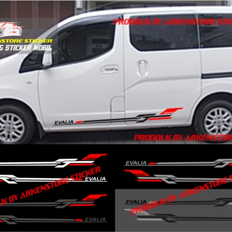 Stiker mobil evalia sticker cutting stiker list sporty mobil nissan evalia