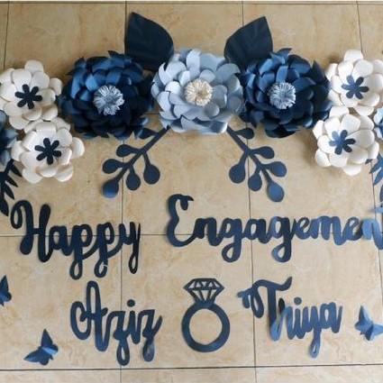 READY Paper flower dekorasi tunangan bunga kertas backdrop lamaran home dekor hiasan rumah aqiqah
