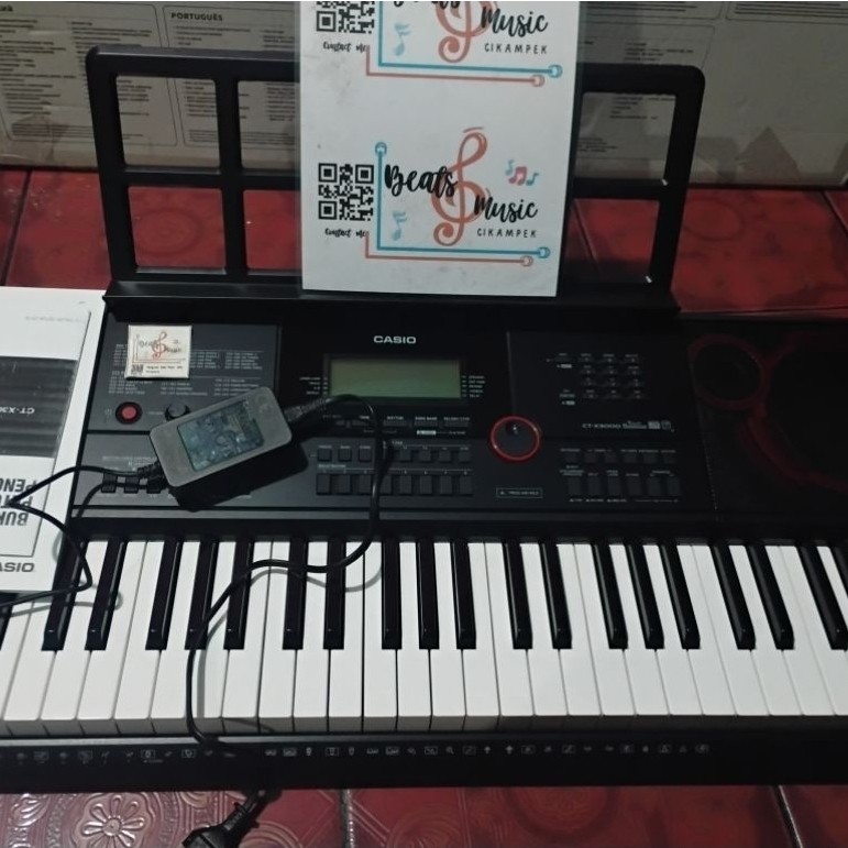 keyboard musik/ piano digital/ organ tunggal/ CASIO CTX 3000 plasdisk like new second