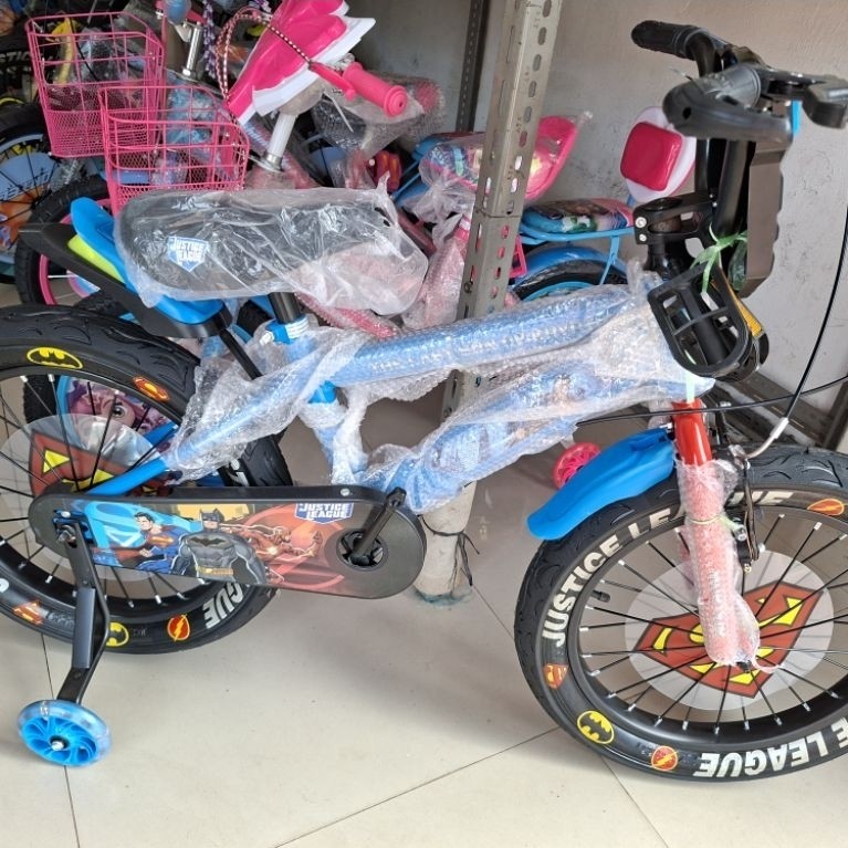 Sepeda Anak Sepeda BMX 18 Inch MORTEIN BATMAN & SUPERMAN ( BAN JUMBO 3.0 )