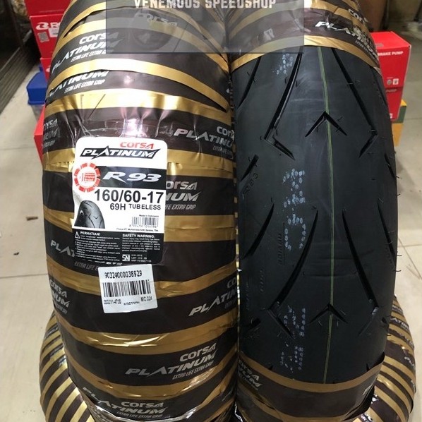 Promo Ban Corsa Platinum R93 160/60-17 (Tubeless) (Softcompound)