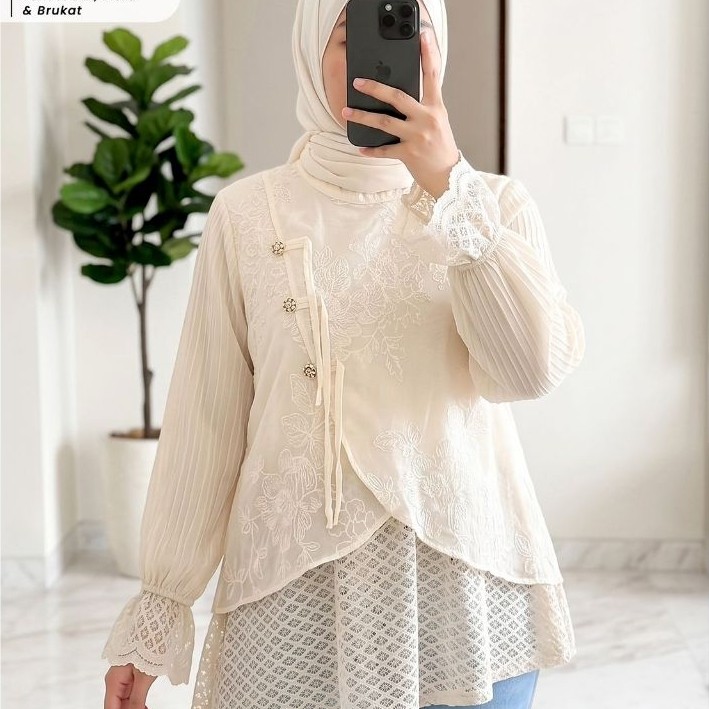 EXTU PREMIUM BRAND ATASAN TENCEL / KATUN BORDIR / BROKAT KOLEKSI LENGKAP BAHAN PREMIUM BUTIK