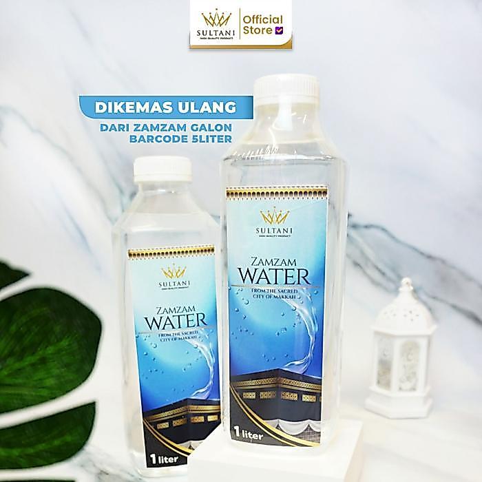 Air Zamzam 1 Liter Asli - Repack Dari Air Zamzam Galon 5 Liter Barcode Terlaris