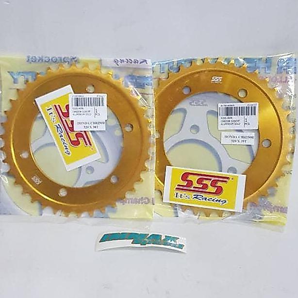 gir belakang Alloy Dural Gold Almu Honda CBR250 Thai 520 40 39 38 SSS