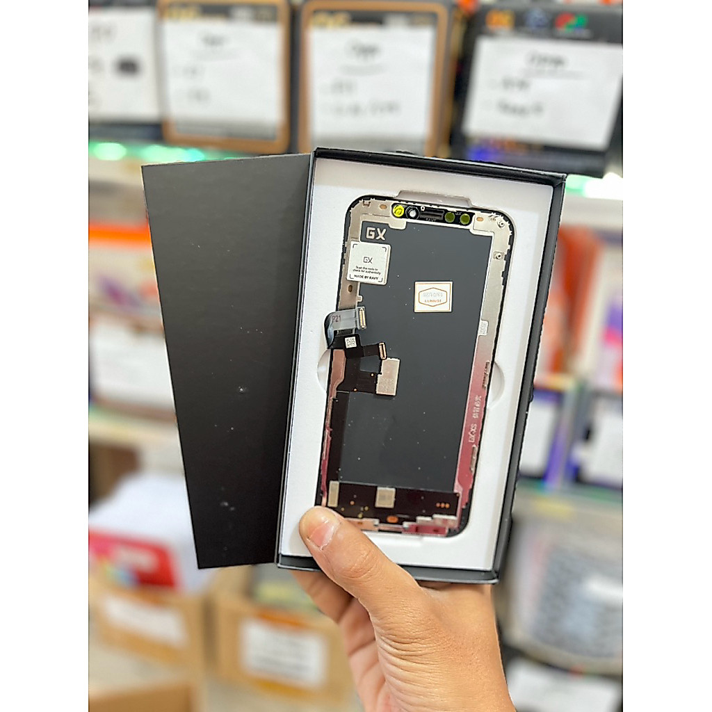 LCD IPHONE XS OLED ORG GX OLED BLACK ORIGINAL BERGARANSI TERMURAH