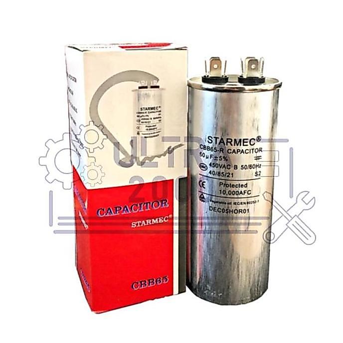 Capasitor AC 60 uF Capasitor AC Brand : STARMEC 60 UF